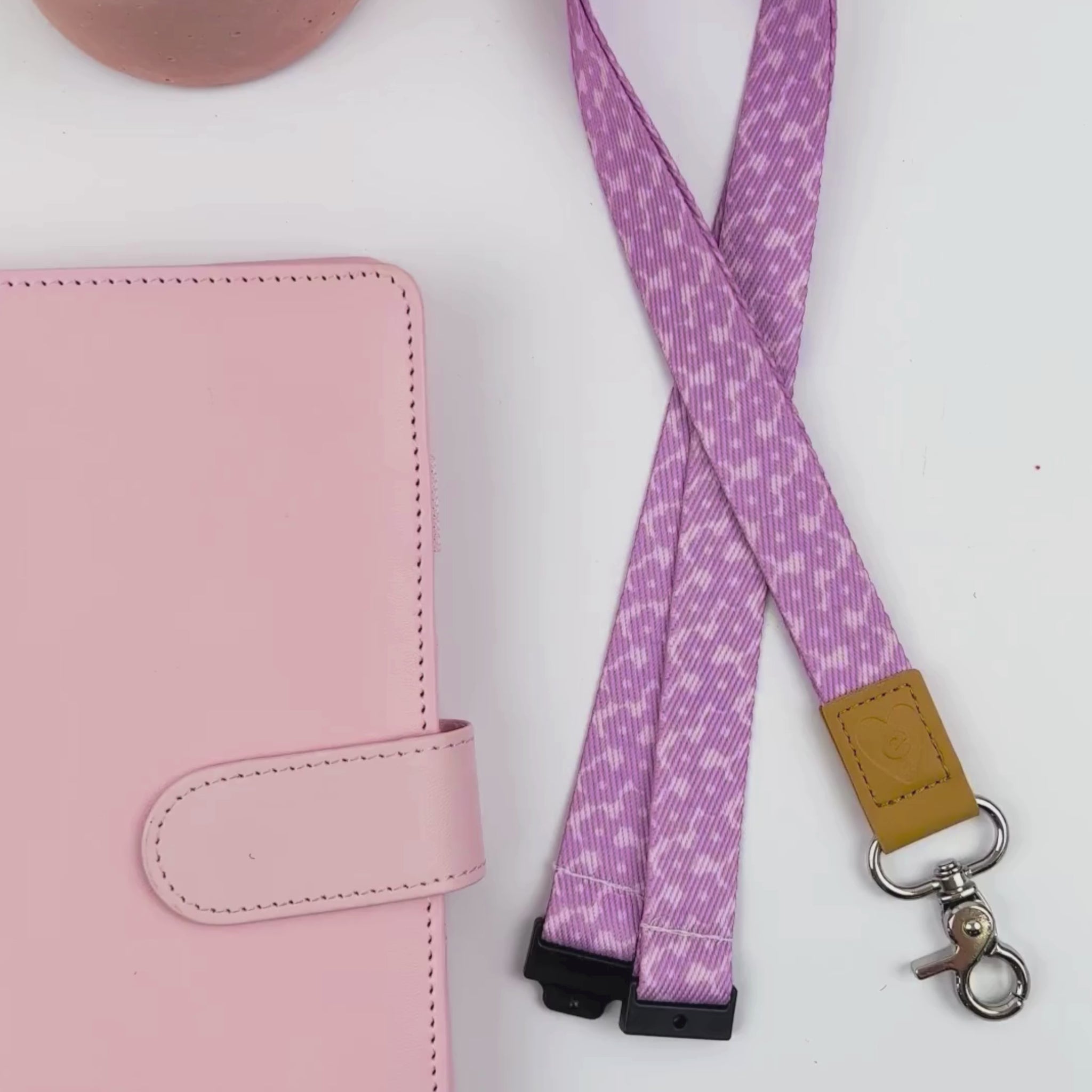 Lilac Flowers Teacher Lanyard | Mrs Edgar