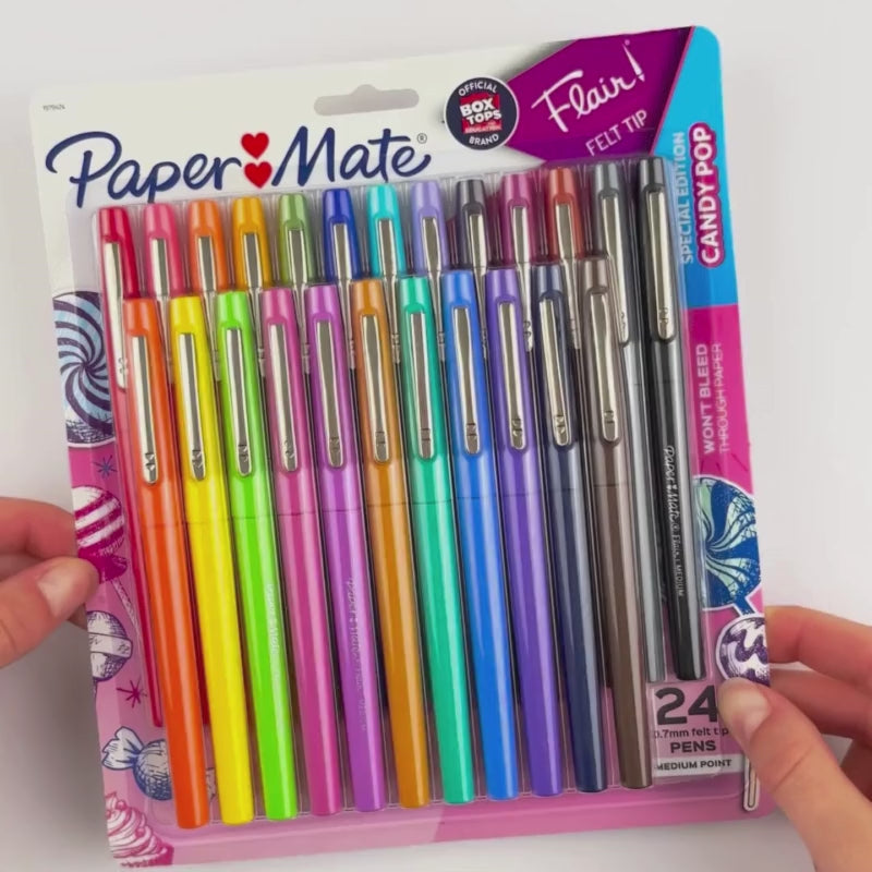 Flair Felt Tip Assorted 24 Pack