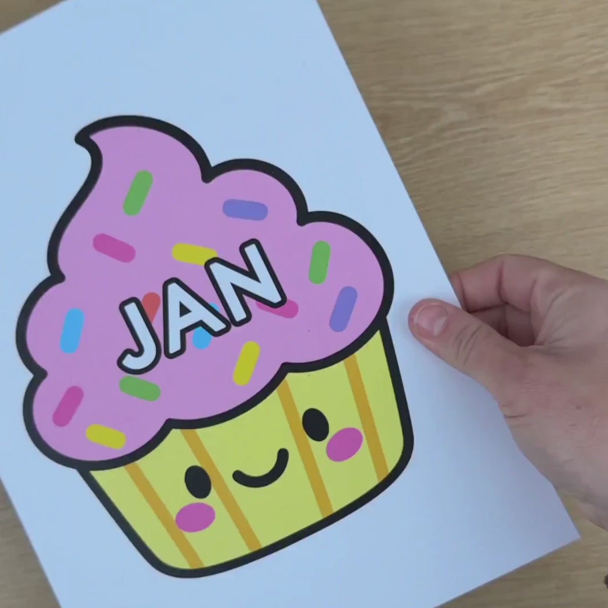 Birthday Display: Candles, Cupcakes & Cards | Gentle Classroom Decor