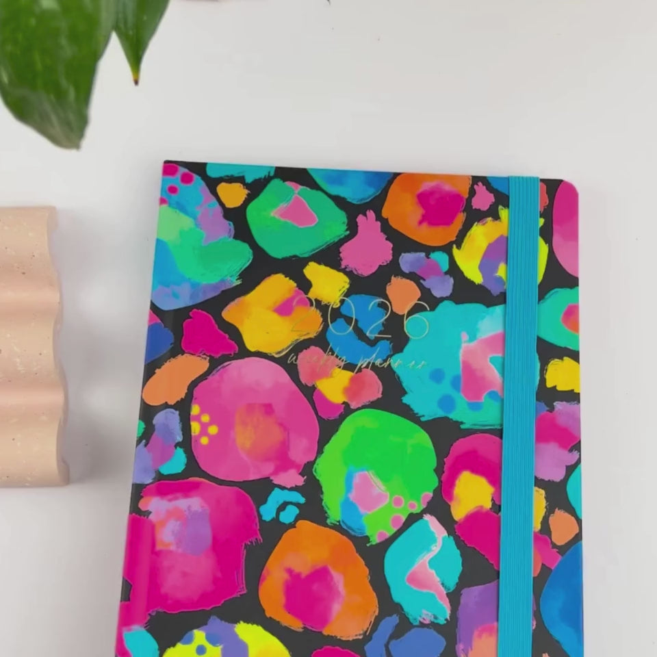 2026 Everyday Planner | Rainbow Leopard