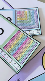 Printable classroom name plates shown up close