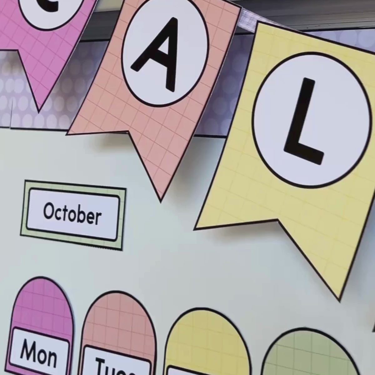 Bunting: Alphabet, Numbers, Pictures & Editable | Gentle Classroom Decor