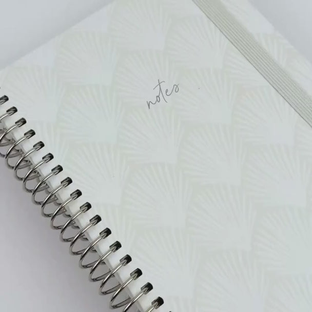 Shells notebook up close design being displayed through video 
