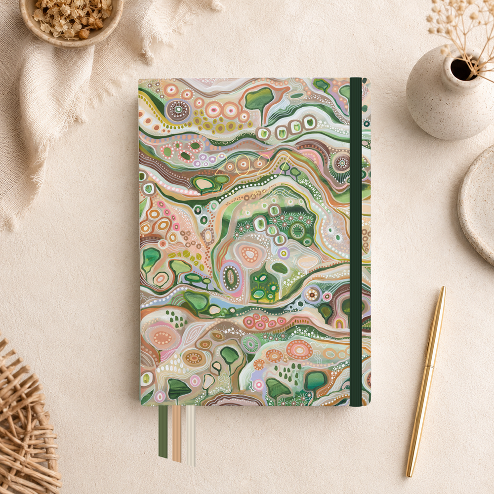 2027 Sacred Grandparent Tree Classic Weekly Teacher Planner styled lifestyle scene