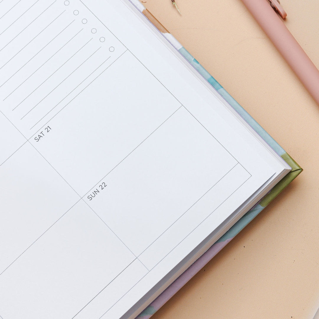 2027 Slimline Classic Weekly Teacher Planner weekend layout