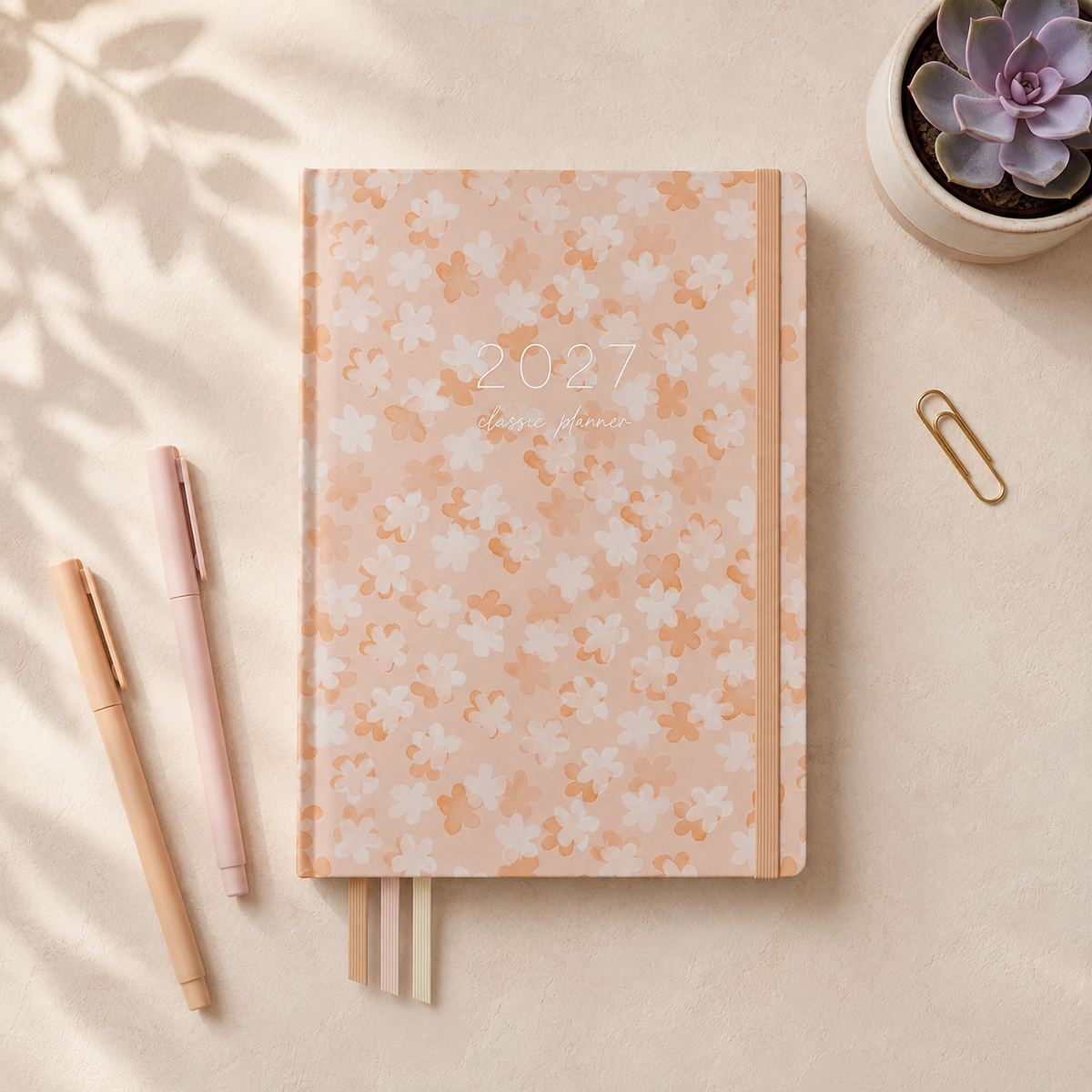 2027 So Sweet Classic Weekly Teacher Planner styled lifestyle scene