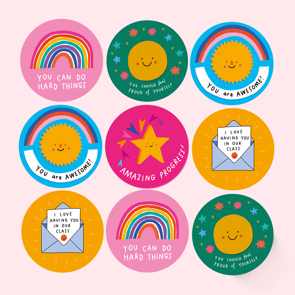 Uplifting Sticker Sheets | Teacher Stickers | Mrs Edgar