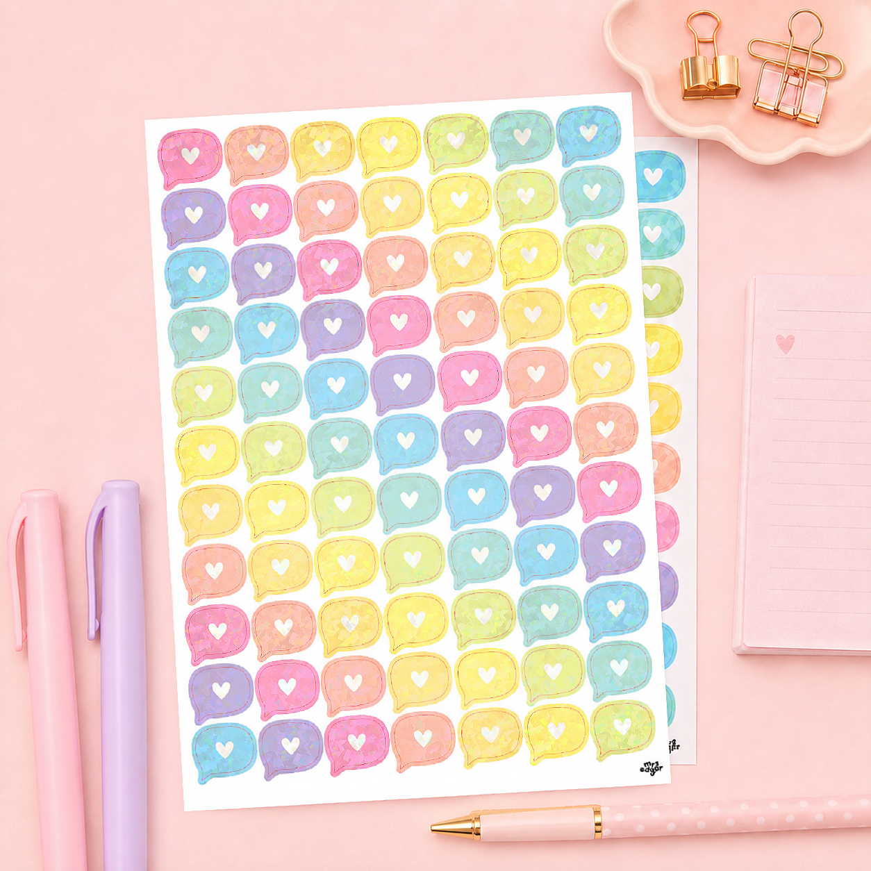 Sticker Sheets | Speech Hearts