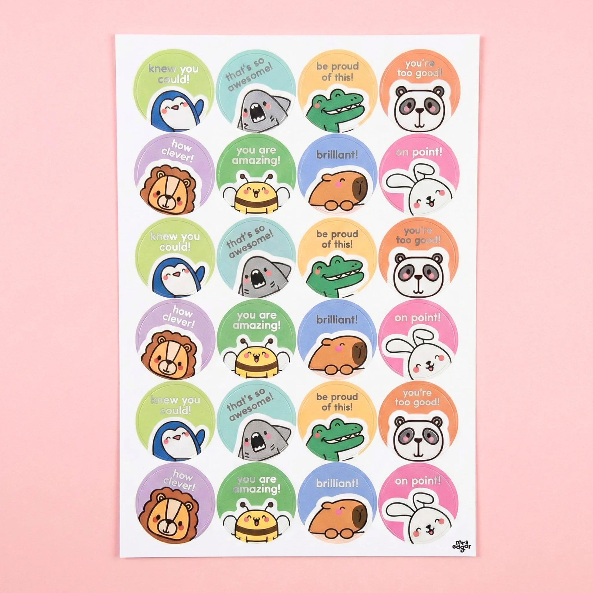 Sticker Sheets | Cute Animals