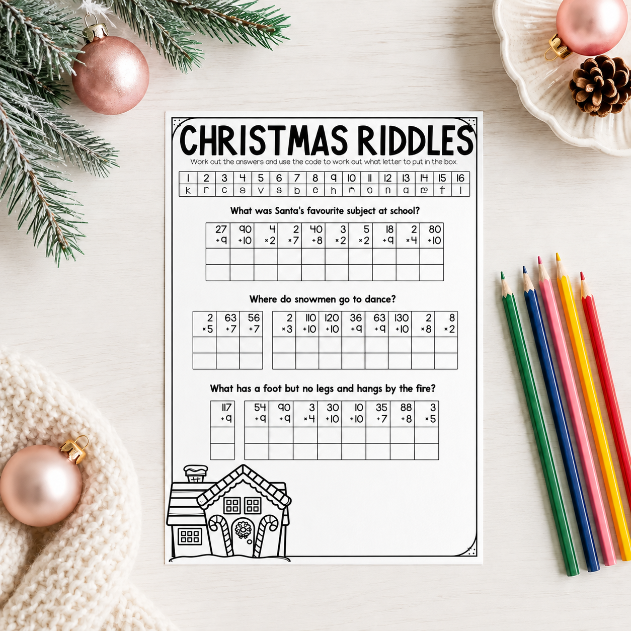 30 Christmas Riddles Year 3